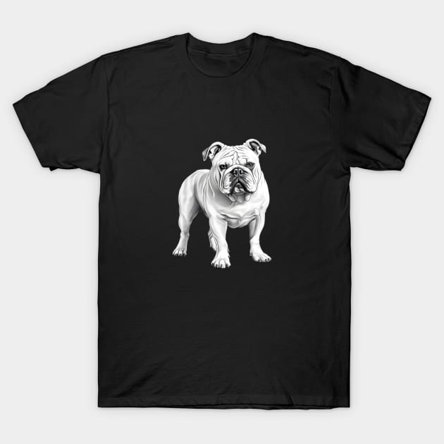 Bull Dog Design T-Shirt by BarnesPrintHub